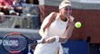 Česká tenistka Petra Kvitová během prvního kola na US Open, ve kterém hladce postoupila