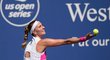Česká tenistka Petra Kvitová během utkání na tenisovém US Open