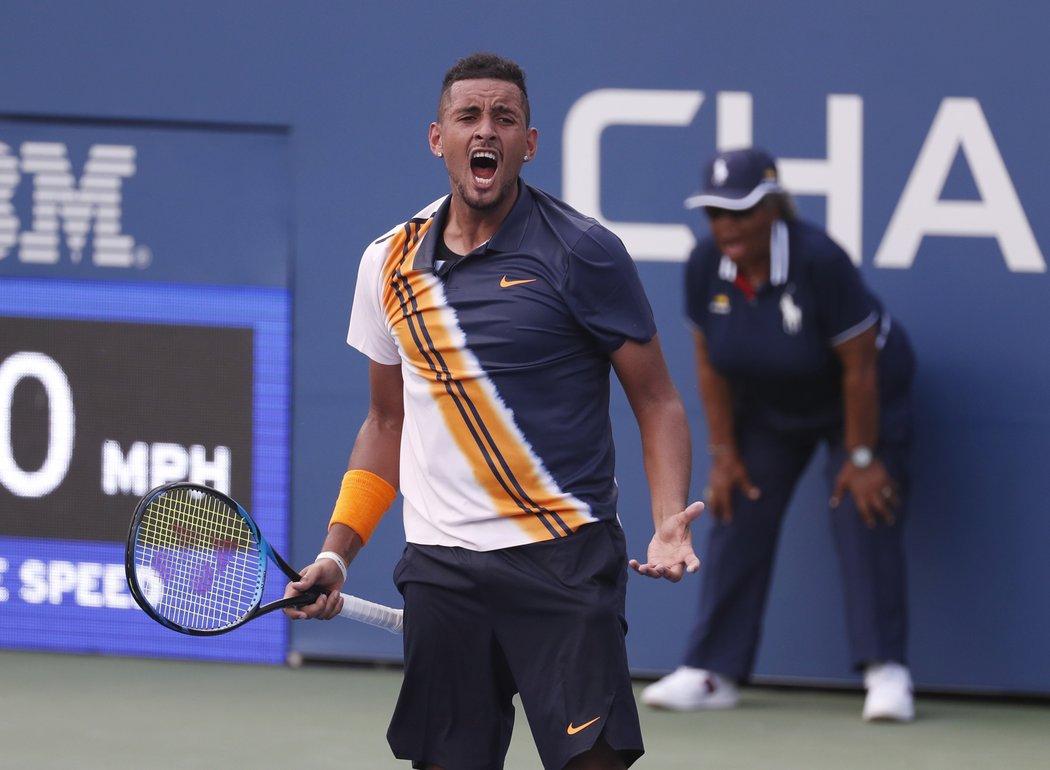 Nick Kyrgios nejdříve dostával pěknou nakládačku, nakonec ale zápas vyhrál