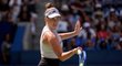 Linda Nosková v akci během osmifinále US Open Linda Nosková v akci během osmifinále US Open