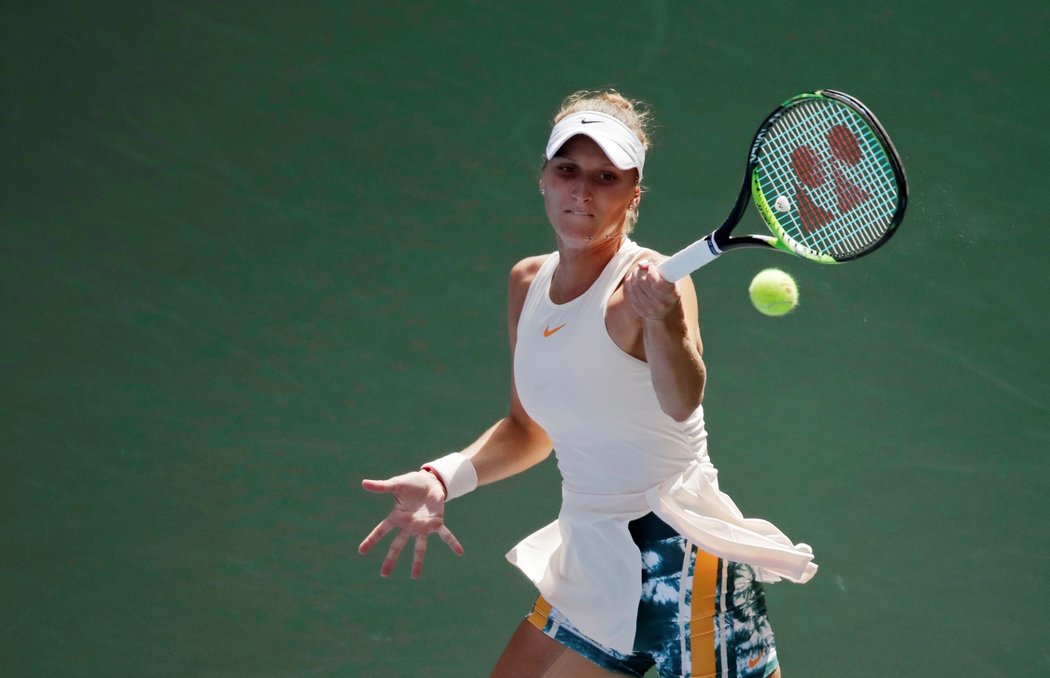 Markéta Vondroušová poprvé v kariéře postoupila na grandslamu do osmifinále