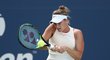 Markéta Vondroušová jako první slavila na letošním US Open výhru