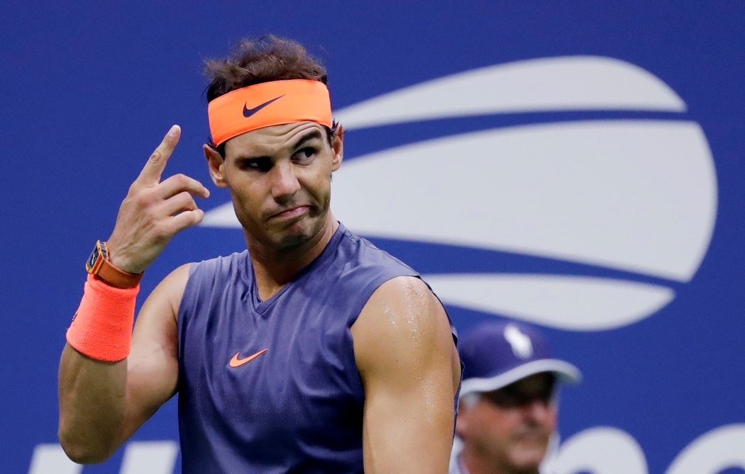 Rafael Nadal nesouhlasil s verdiktem sudího během semifinále US Open proti Del Potrovi