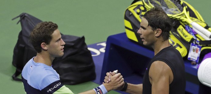 Rafael Nadal porazil ve čtvrtfinále US Open Argentince Schwartzmana 6:4, 7:5 a 6:2, v semifinále ho čeká Ital Matteo Berrettini.