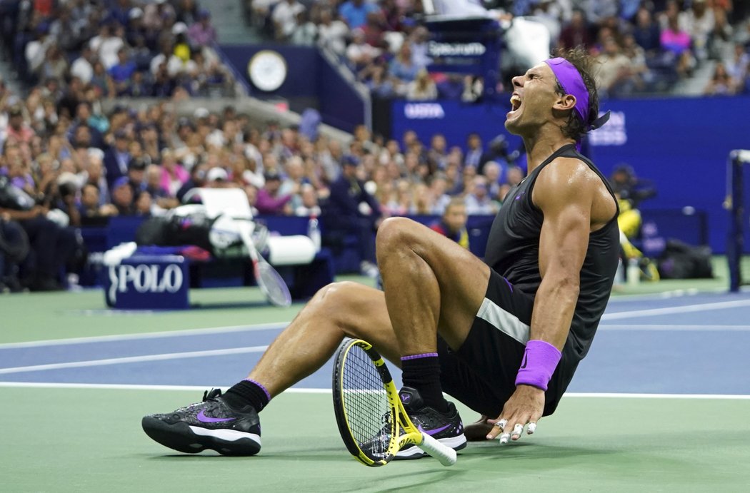 Šťastný Rafael Nadal, titul z US Open je znovu jeho