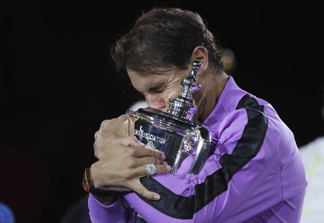 Šťastný Rafael Nadal, titul z US Open je znovu jeho