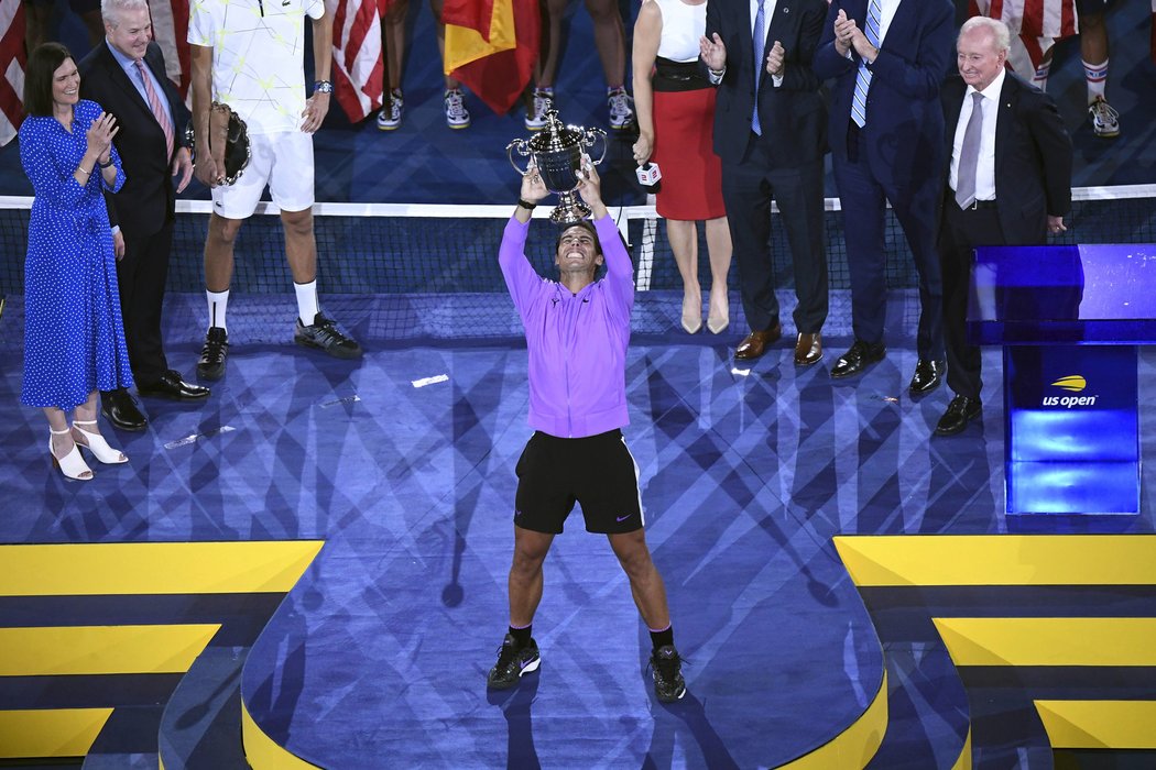 Šťastný Rafael Nadal, titul z US Open je znovu jeho