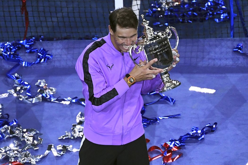 Šťastný Rafael Nadal, titul z US Open je znovu jeho