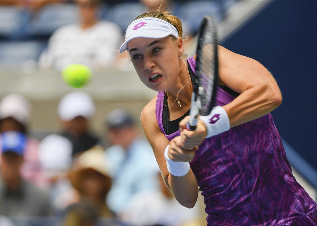 Anna Blinkovová se s loňskou šampionkou US Open statečně rvala