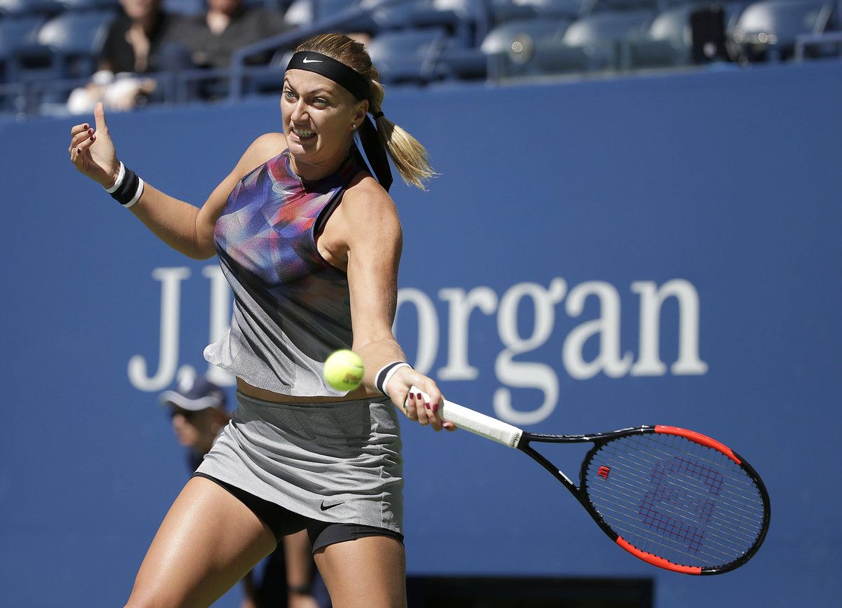 Petra Kvitová v zápase třetího kola US Open