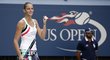 Radost Karolíny Plíškové po výhře v osmifinále US Open