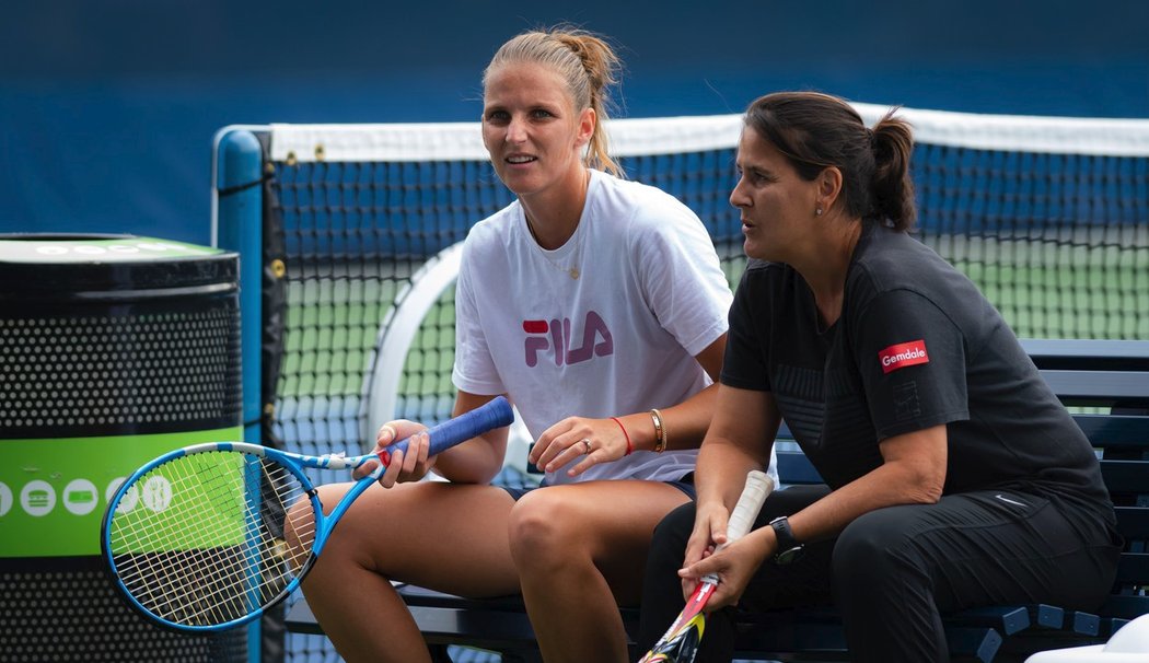 Karolína Plíšková se v New Yorku pilně připravuje na pondělní vstup do US Open.