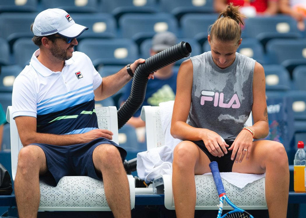 Karolína Plíšková se v New Yorku pilně připravuje na pondělní vstup do US Open.