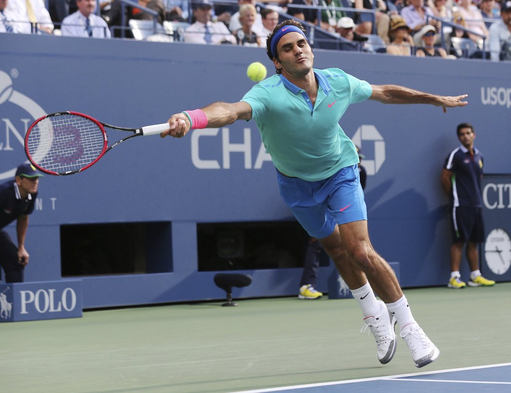 Švýcar Roger Federer prohrál v semifinále US Open s Chorvatem Marinem Čiličem ve třech setech.