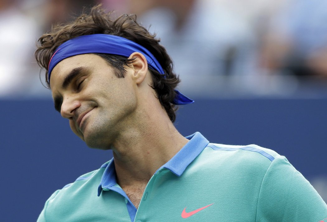 Švýcar Roger Federer prohrál v semifinále US Open s Chorvatem Marinem Čiličem ve třech setech.