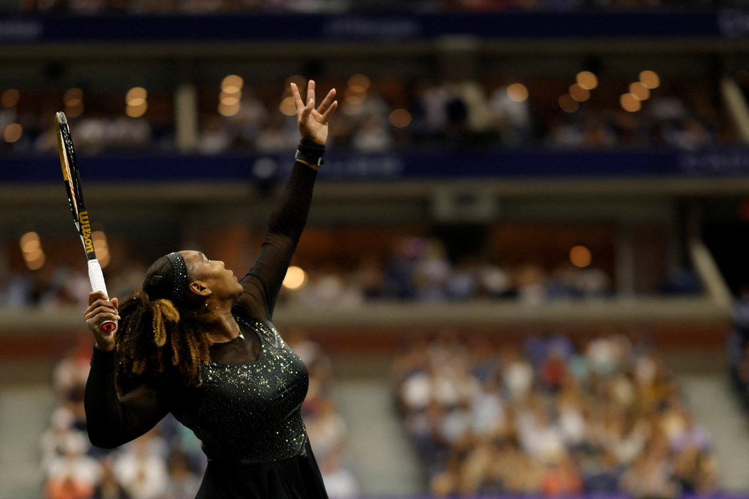 Serena Williamsová na tenisovém US Open