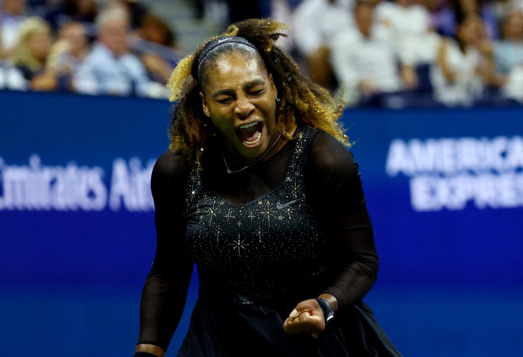 Serena Williamsová na tenisovém US Open