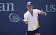 Český tenista Tomáš Berdych ve druhém kole US Open proti Alexandrovi Dolgopolovovi