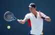 Tomáš Berdych během dvojhry na US Open s Ryanam Harrisonem