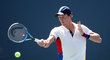 Tomáš Berdych během dvojhry na US Open s Ryanam Harrisonem