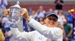 Iga Šwiateková se raduje z vítězství na US Open