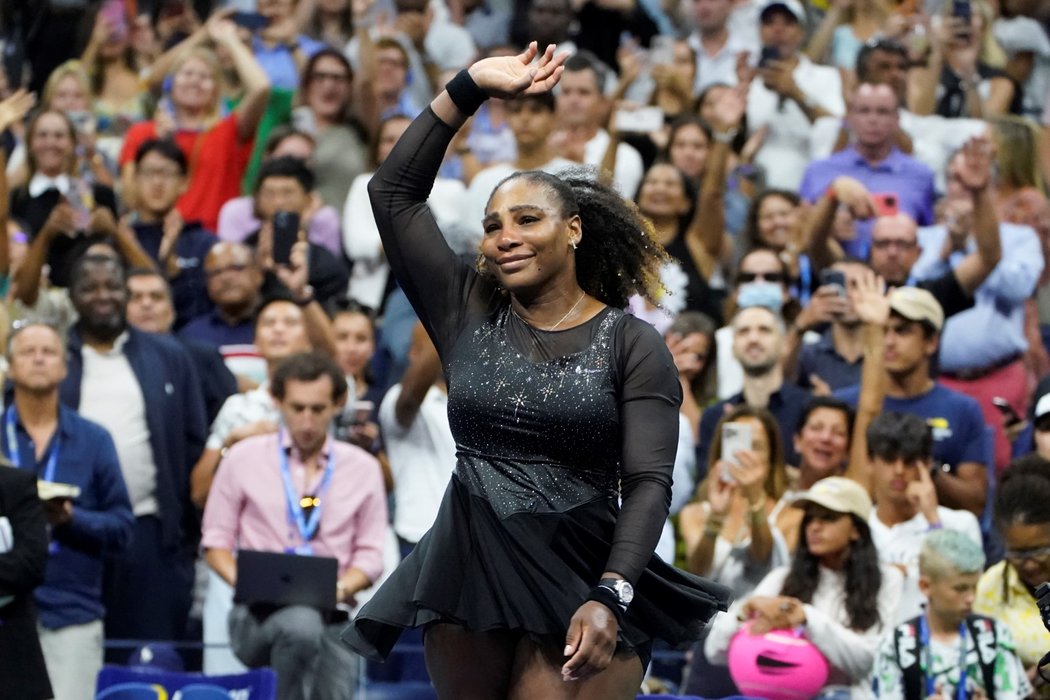 Serena Williamsová se loučila s diváky