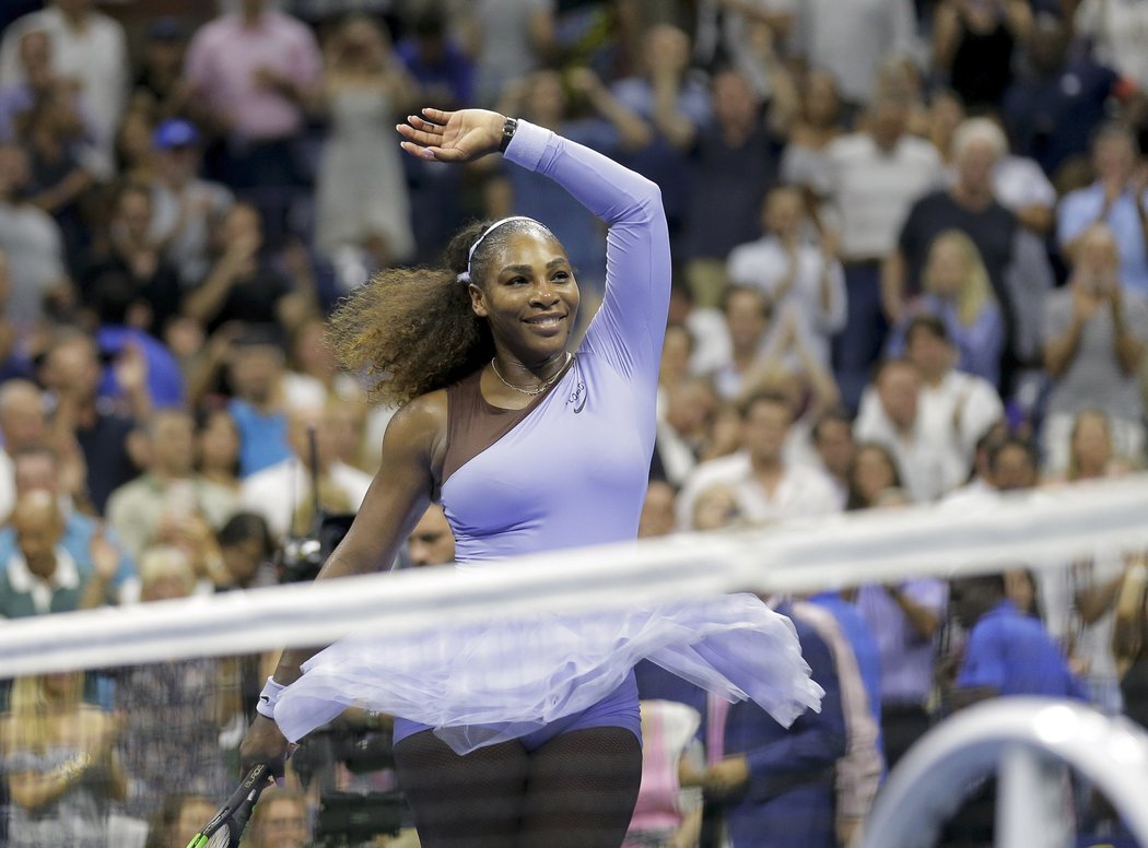 Serena Williamsová zdraví po dalším postupu do finále domácí fanoušky