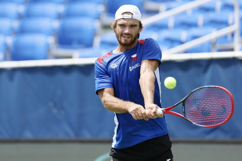Český tenista Tomáš Macháč v Delray Beach