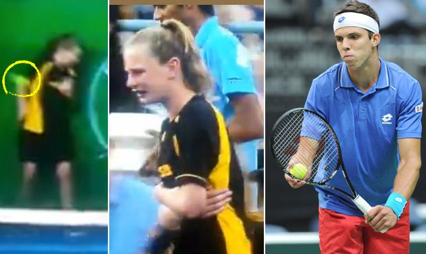 Podání zabiják! Veselý trefil podavačku, ta se rozbrečela a střídala Podání zabiják! Veselý trefil podavačku, ta se rozbrečela a střídala