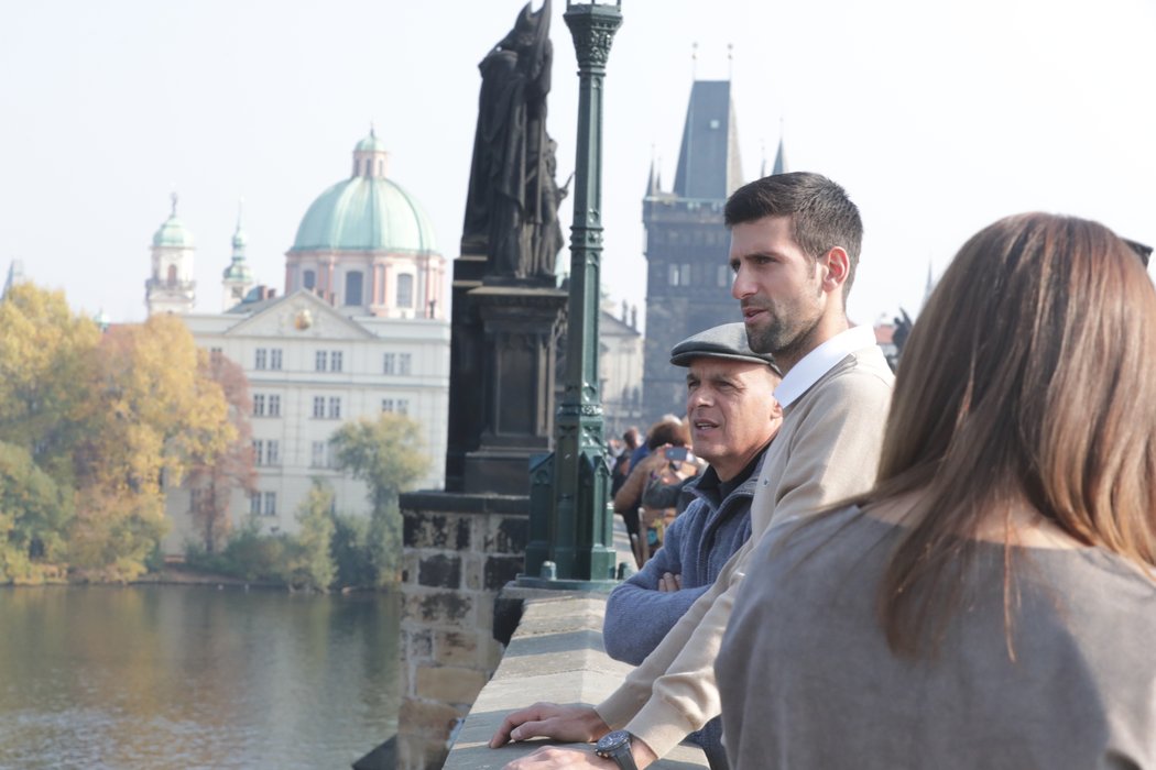 Novak Djokovič před Štěpánkovou rozlučkou stihl procházku po hlavním městě