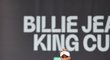 Markéta Vondroušová během Billie Jean King Cup na Štvanici proti Velké Británii