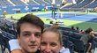 Markéta Vondroušová na US Open s přítelem.