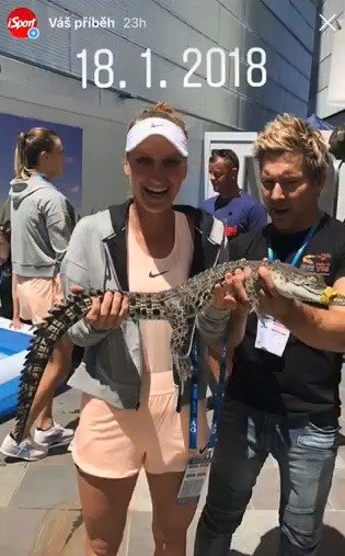 Markéta Vondroušová se na turnajích potkává se zajímavými fanoušky.