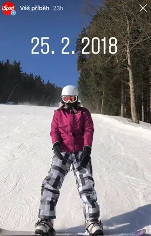 Když je čas, vyrazí Markéta Vondroušová ráda na snowboard.