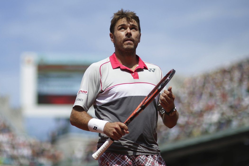 Stan Wawrinka během French Open