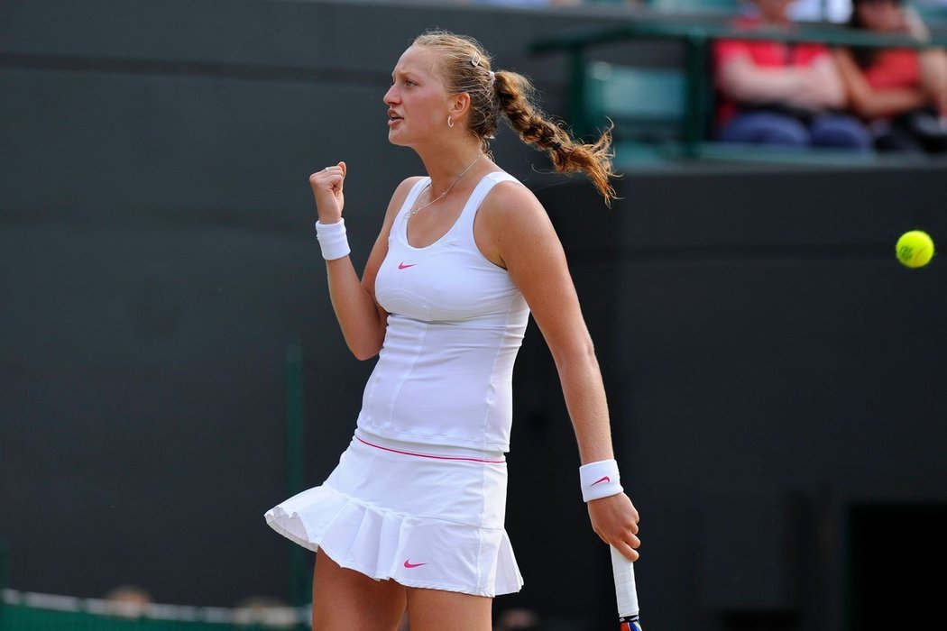 Česká tenistka Petra Kvitová na Wimbledonu 2010