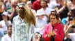 Bývalé tenistky Venus Williamsová a Billie Jean Kingová během slavnostního ceremoniálu