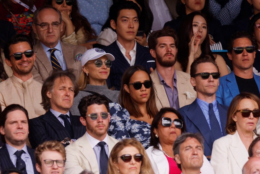 Na tribuně během finále Wimbledonu nechyběla řada známých osobností ze showbyznysu
