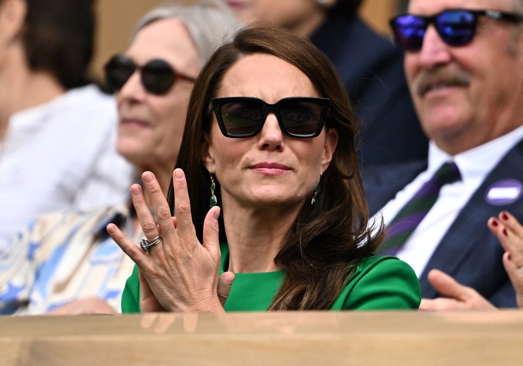 Kate, princezna z Walesu sleduje finále Wimbledonu