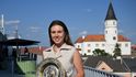 Linda Nosková přijela ukázat víteznou trofej z Wimbledonu fanouškům do Přerova