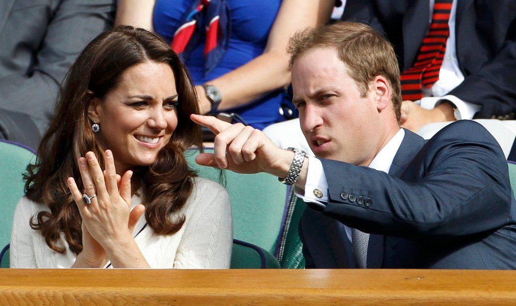 Murray je támhleten, miláčku, říkal možná princ William své manželce Kate při návštěvě Wimbledonu