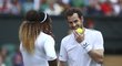 Andy Murray a Serena Williamsová na Wimbledonu