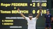 Dobojováno jest. Roger Federer vyhrál i třetí set a postoupil do finále Wimbledonu