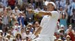 Tomáš Berdych se raduje z postupu do semifinále Wimbledonu