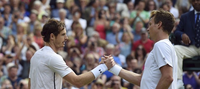 Tomáš Berdych nestačil v semifinále Wimblednu na Andy Murrayho