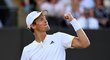 Tomáš Berdych krátce poté, co se dostal do čtvrtfinále Wimbledonu