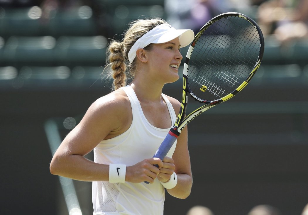 Kanaďanka Eugenie Bouchardová předvádí v Londýně skvělý tenis, ve čtvrtfinále Wimbledonu porazila německou tenistkku Angelique Kerberovou