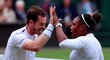 Serena Williamsová, Andy Murray postoupili do osmifinále wimbledonského deblu po výhře 7:5, 6:3 nad Francouzem Fabricem Martinem a Američankou Raquel Atawovou