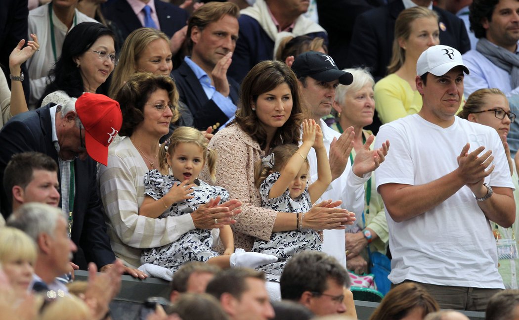 Federerovy holky fandily seč jim síly stačily
