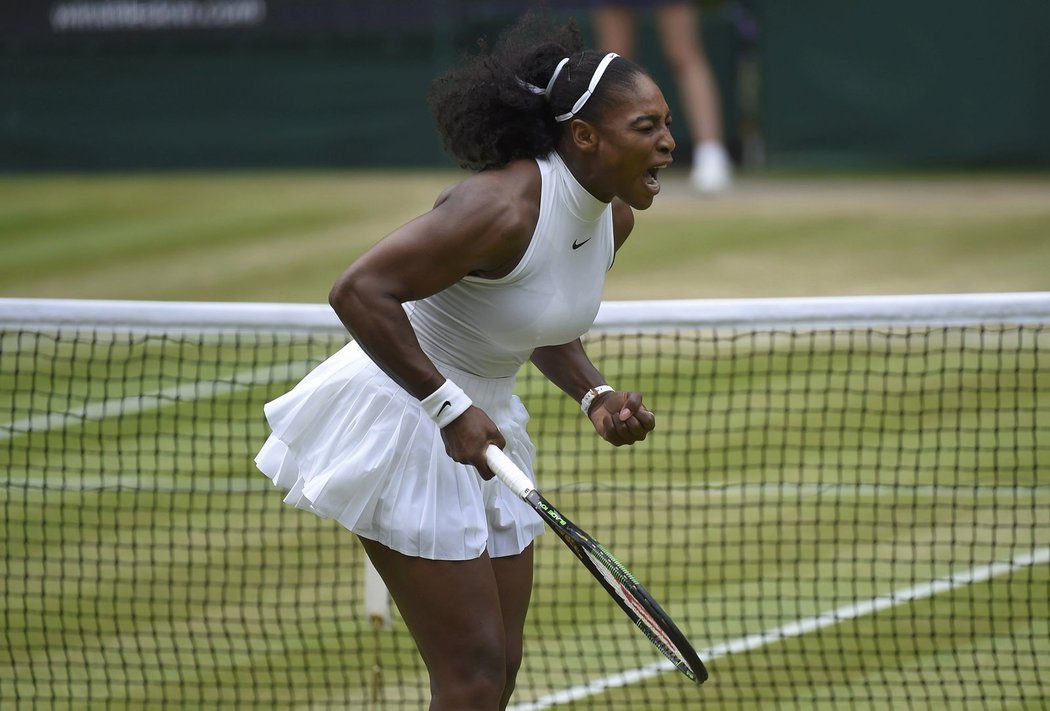 Americká tenistka Serena Williamsová vyhrála opět dvouhru ve Wimbledonu.